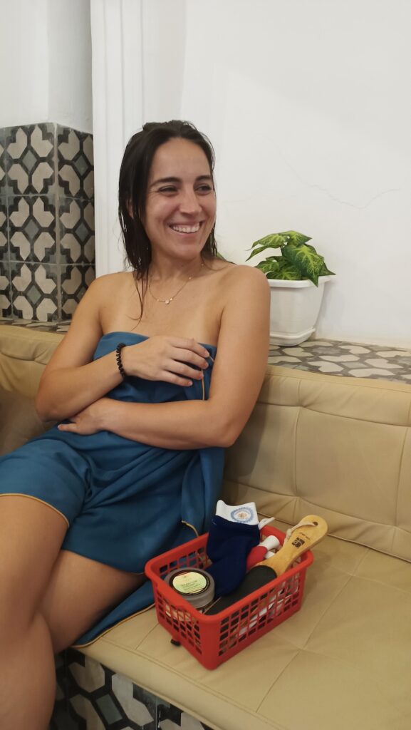 Détendue après le hammam © Les petites expériences