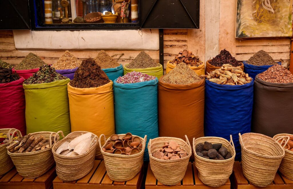 moroccan spices market marrakech