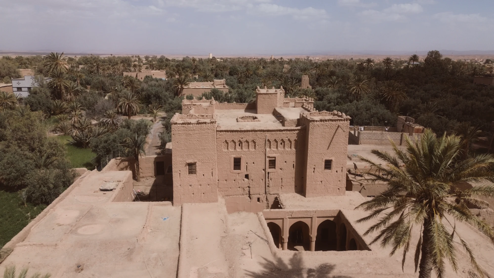 kasbah-skoura-vue-aerienne-palmeraie xx